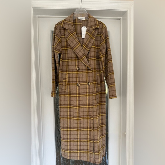 NWT Sadie & Sage Jenny Plaid Double Breasted
Coat - S - Picture 6 of 14